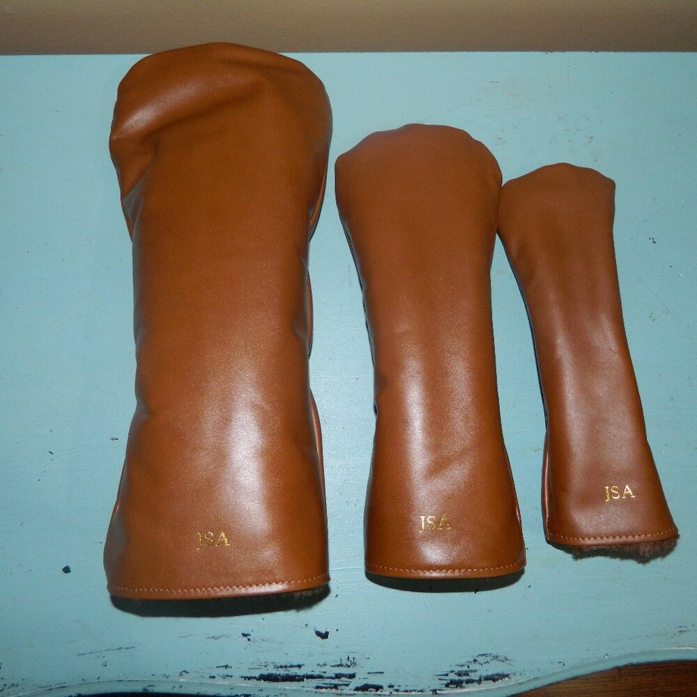 Mark & Graham - Graham Leather Collection Golf Headcovers Set of 3 (JSA)